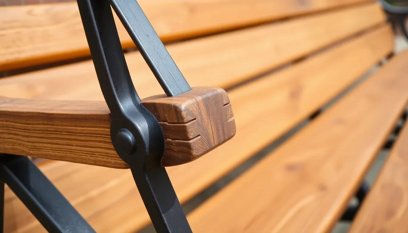 Bancs de jardin bois et métal  combiner esthétique et robustesse