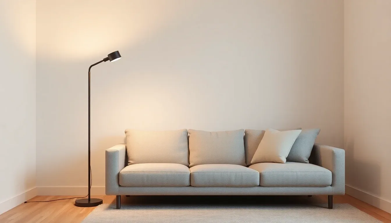 Où placer une lampe sur pied dans un salon ou une pièce à vivre