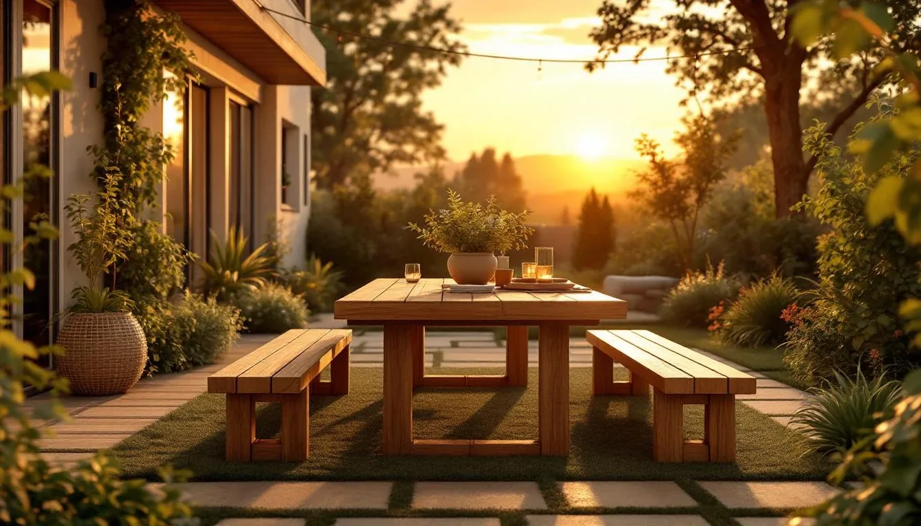 Table de Jardin en Bois : 6 Modèles Élégants pour un Extérieur Chic